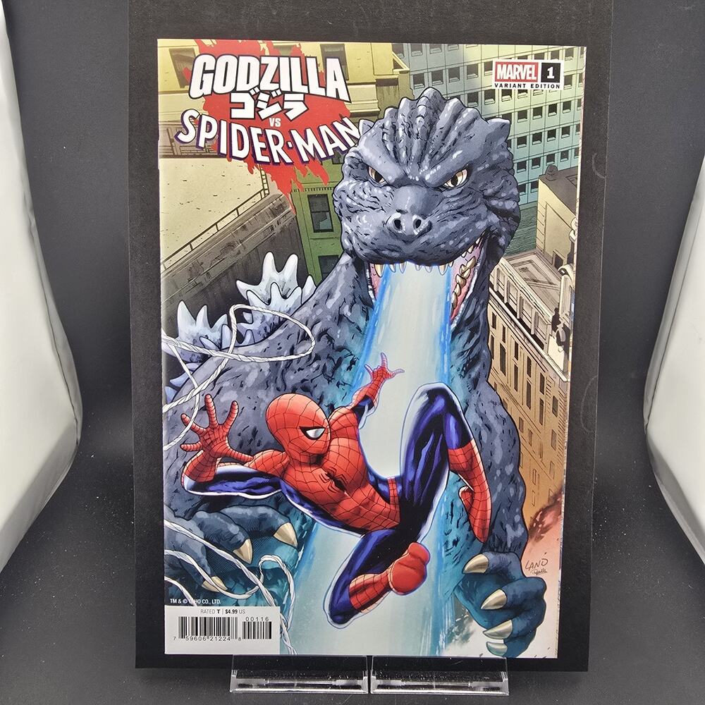 GODZILLA VS SPIDER-MAN #1 GREG LAND 1:25 INCENTIVE VARIANT MARVEL 2025 NM/NM+